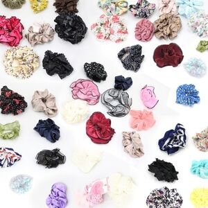 🎀Random Assorted 50 Hair Tie Scrunchies Mixed Lot